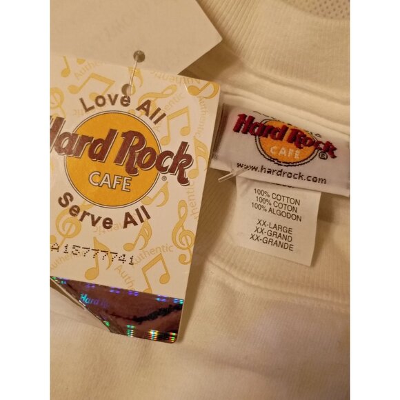 Hard Rock Cafe Hollywood FL White T-Shirt XXL New With Tags HRC - Picture 4 of 6